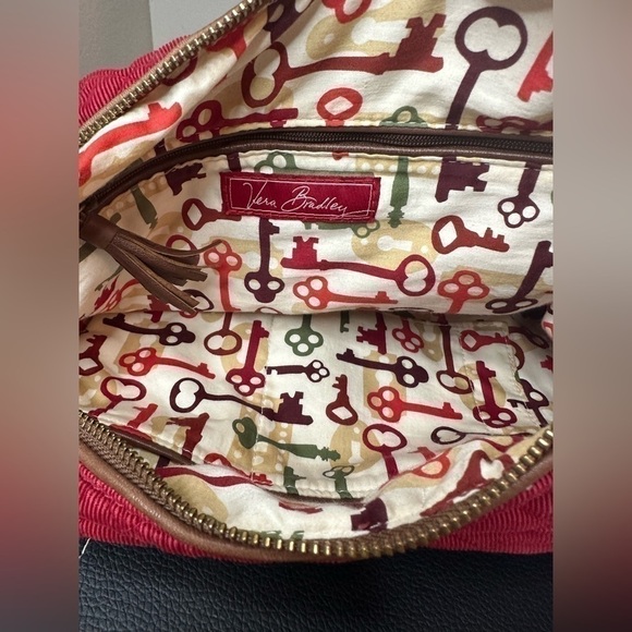 Vera Bradley Red Corduroy XL hobo bag EUC‌‌‌‌‌‌ - Picture 15 of 17